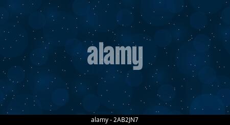 Seamless blue holiday background with bokeh and happy lettering for packaging design, paper printing, simple backgrounds and texture, posters, banners Stock Vector
