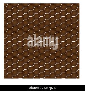 Seamless background of geometric volumetric hexagons, honeycomb for packaging design, printing and texture for packaging design, paper printing, simpl Stock Vector