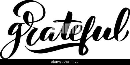 Vector calligraphy illustration isolated on white background.  Stock Vector