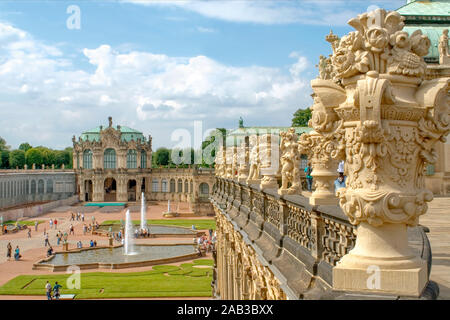 Dresden Zwinger in the historical old town of Dresden, Germany Stock Photo