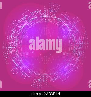 Abstract Background. Abstract pink Background. Technology sci-fi concept. Design of HUD menu user interface. Stock Vector