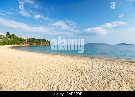 The beach Achladies of Skiathos island, Greece Stock Photo