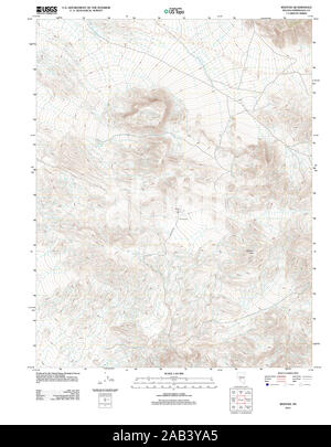 USGS TOPO Map Nevada NV Weepah 20111229 TM Restoration Stock Photo