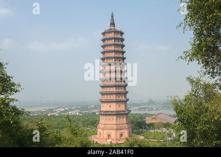 Bai Dinh pagoda, the largest complex of Buddhist temples in Vietnam Stock Photo