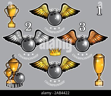 Wing Crown Template Design Set Stock Vector Image & Art - Alamy