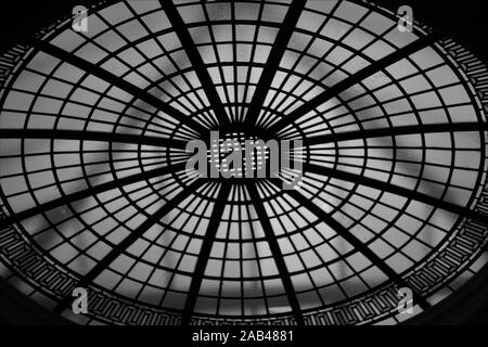 Glass ceiling at the War Memorial Art Gallery in Stockport Stock Photo