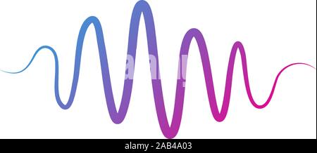 Wave Line Music, Audio Spectrum, Sound Equalizer Vector Stock Vector
