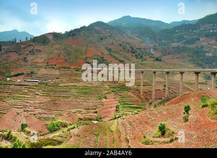 Yunlong region  landscape, Yunnan province, China. Stock Photo
