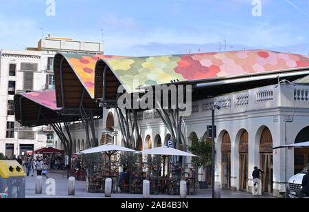 Santa Caterina Market food market in Barcelona Stock Photo