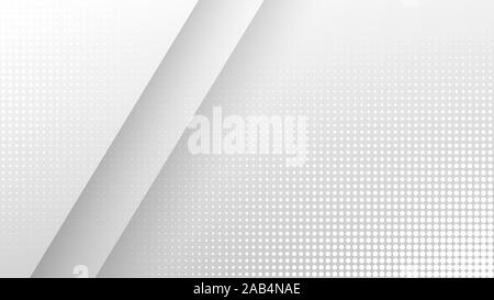 Halftone light gray geometric background. Vector minimal trendy backdrop for presentations, banners Stock Vector