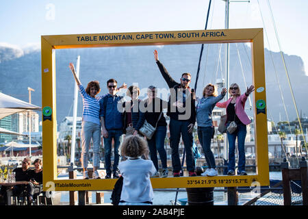 Waterfront near harbour with restaurants and shops. Capetown, South Africa. Stock Photo