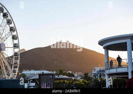 Waterfront near harbour with restaurants and shops. Capetown, South Africa. Stock Photo