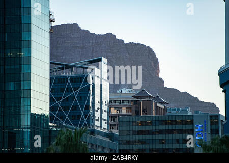 Waterfront near harbour with restaurants and shops. Capetown, South Africa. Stock Photo