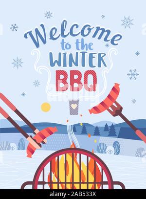 Winter outdoors concept Stock Vector Image & Art - Alamy