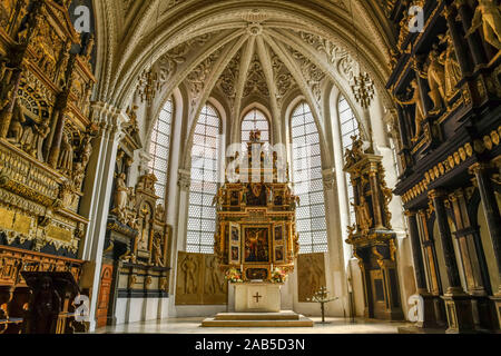 Altar, Stadtkirche St. Marien, Marktplatz, Celle, Niedersachsen, Deutschland Stock Photo