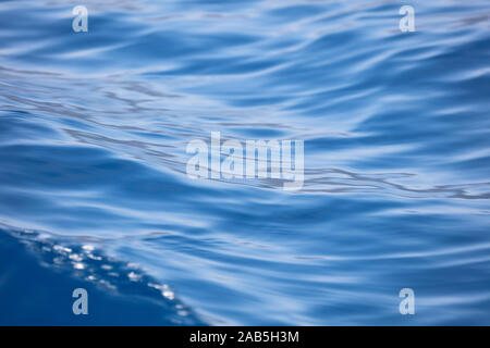 Background of blue water, full frame Stock Photo