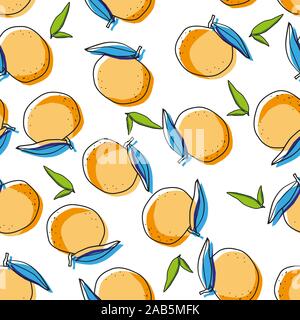 background, botanical, citrus, decorative, design, drawing, drawn, ecology, exotic, fabric, food, fresh, fruit, garden, grapefruit, hand, hand draw, h Stock Vector