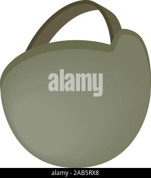 Military helmet icon, isometric style Stock Vector