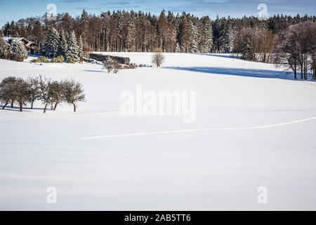 Eine wunderschoene winterliche Szenerie Stock Photo