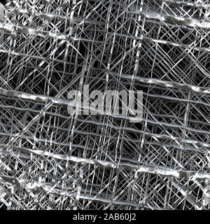An illustration of a nice seamless metal weave texture Stock Photo