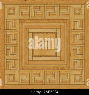 Texture of seamless square tiles wood parquet (light brown) Stock Photo