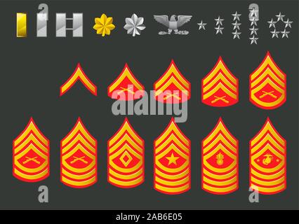 US Army rank insignia Stock Vector Image & Art - Alamy