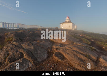 Cape Spear Lighthouse in Newfoundland, Canada Stock Photo
