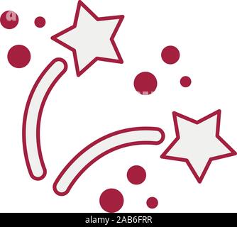 fireworks explosion splash with stars Stock Vector