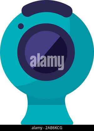 webcamera device hardware isolated icon Stock Vector