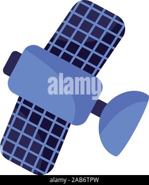 satelite antena communication isolated icon Stock Vector