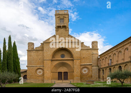 Cistercian monastery of Santa Maria la Real de la Oliva Stock Photo