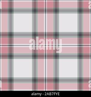 Tartan pink seamless pattern.Texture for plaid, tablecloths, clothes, shirts, dresses, paper, bedding, blankets, quilts and other textile products. Ve Stock Vector