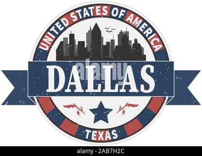 Grunge Rubber Stamp With The Name Of Dallas City The Third Largest City From Texas From United States Of America Stock Vector Image Art Alamy