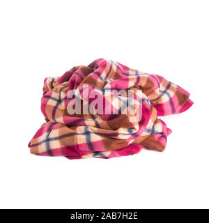 blanket or soft warm blanket on background Stock Photo