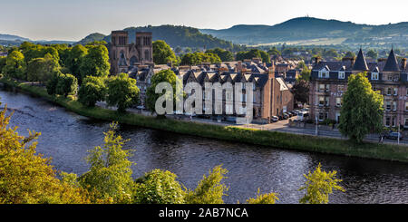 St. Andrew's Cathedral on the banks of the River Ness, Inverness, Highlands, Scotland, United Kingdom Stock Photo