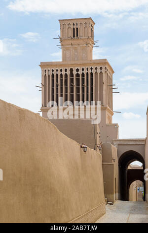 Aghazadeh Mansion and its windcatcher, Abarkook, Yazd Province, Iran, Middle East Stock Photo