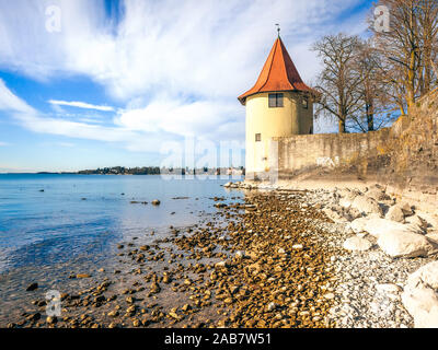 Ein Blick auf den Pulverturm in Lindau, Deutschland Stock Photo