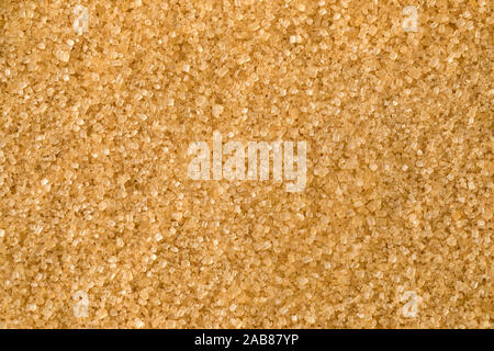 Cane sugar crystals close up full frame Stock Photo