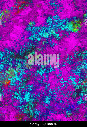 Seamless abstract textural background. Neon shades of blue and purple Stock Photo