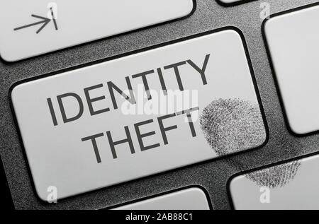 Concept internet crime images, identity theft. Stock Photo
