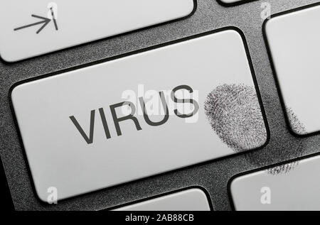 Concept internet crime images, Virus. Stock Photo
