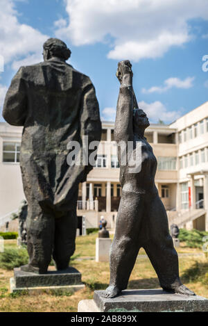 Giorgio Dimitrov statue, Museum of Socialist Art, Sofia, Bulgaria Stock Photo