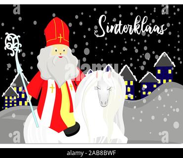 Folat Gift Bag 'Welkom Sint & Piet' - 18x25 Cm Jute Bag For Saint Nicholas Day (Sinterklaas)
