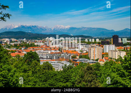 View on Ljubljana, capital of Slovenia Stock Photo
