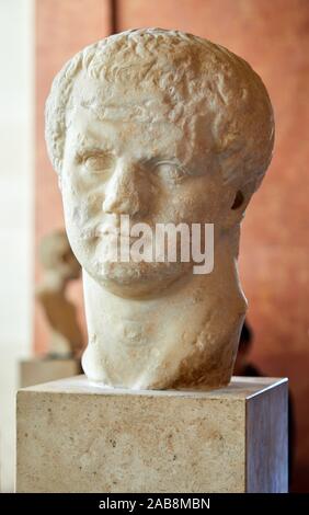 '''Portrait of Titus, Roman emperor from AD 79 to 81'', Italie, Vers 80 ap. J.-C., Musée du Louvre, Paris, France, Europe