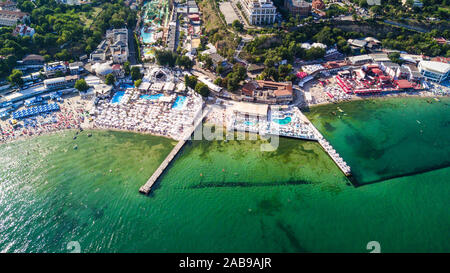 Aerial view of Odessa city historical city centre in Ukraine Stock Photo