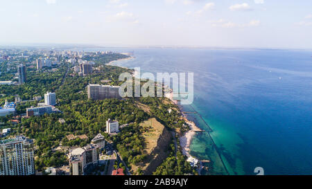 Aerial view of Odessa city historical city centre in Ukraine Stock Photo