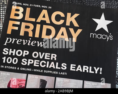 Black Friday Sale Advertising, USA Stock Photo