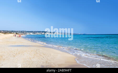 Pescoluse Beach near Salve, the Maldives of Salento, Puglia, Italy Stock Photo