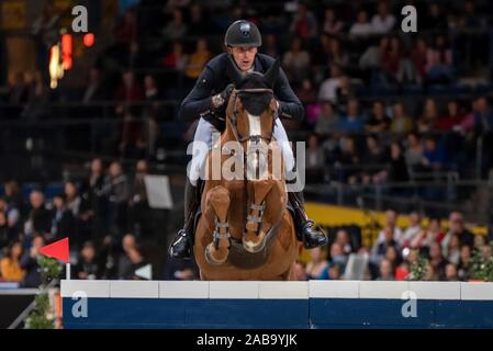 Stuttgart Germany November 17 Kevin Staut Fra Riding Viking D La Rousserie At The Stuttgart German